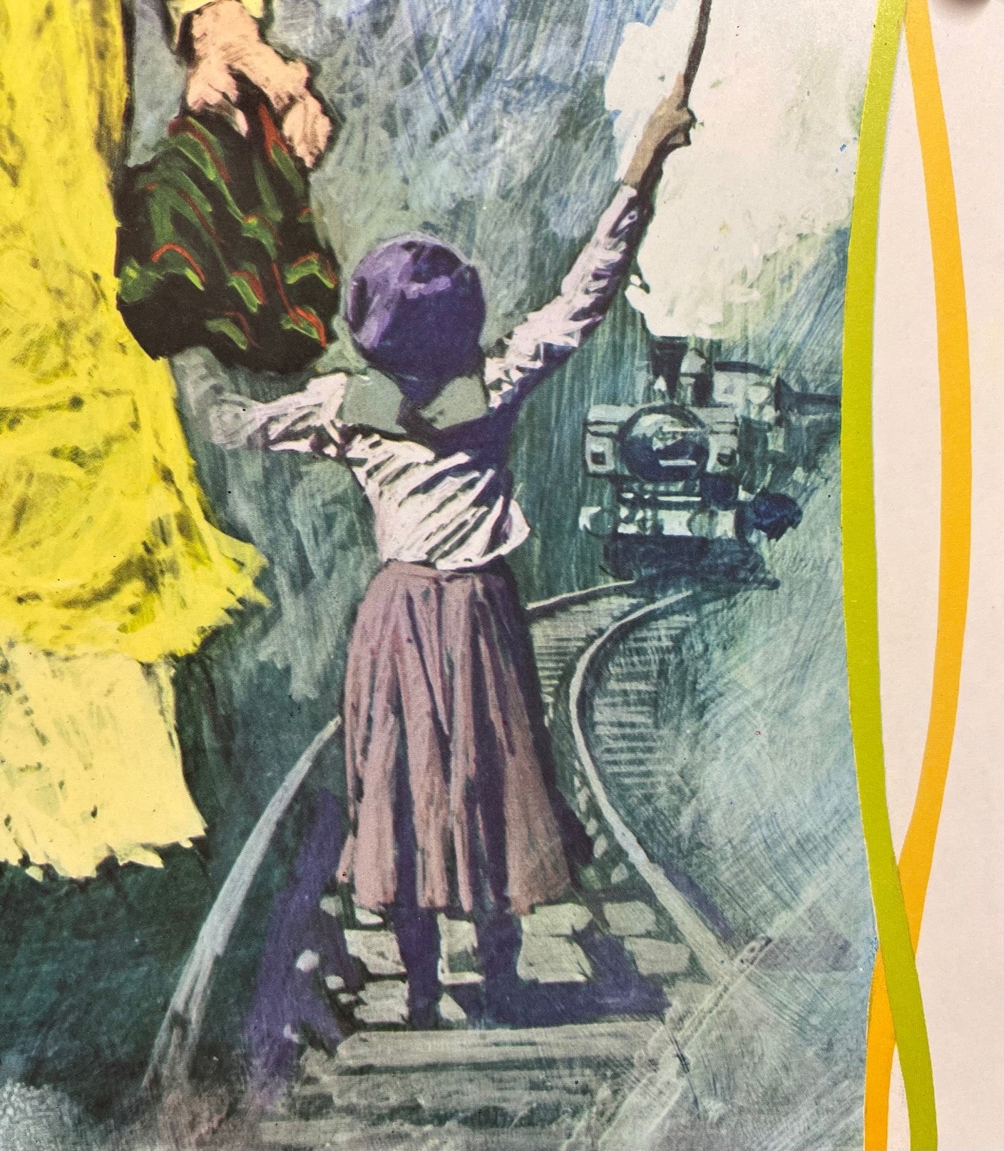 An original movie poster for the film The Railway Children