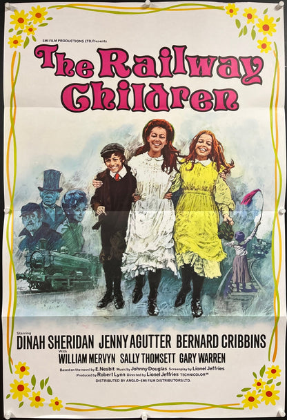 An original movie poster for the film The Railway Children