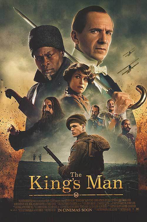 An original movie poster for the Matthew Vaughn film "The King's Man"