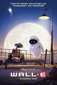 An original movie poster for the Disney / Pixar film Wall-E
