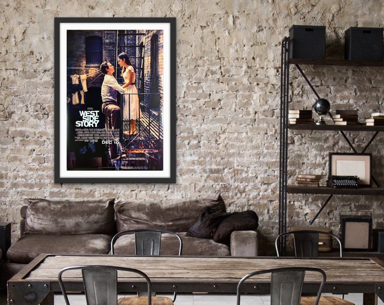 An original movie poster for the Steven Spielberg film West Side Story