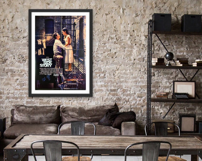 An original movie poster for the Steven Spielberg film West Side Story