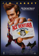 Load image into Gallery viewer, An original movie poster for the Jim Carrey film Ace Ventura: Pet Detective