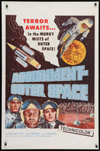 Load image into Gallery viewer, An original movie poster for the film Assignment Outer Space