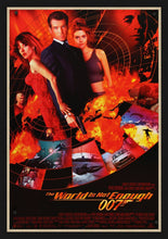Load image into Gallery viewer, An original movie poster for the James Bond film &quot;The World Is Not Enough&quot;