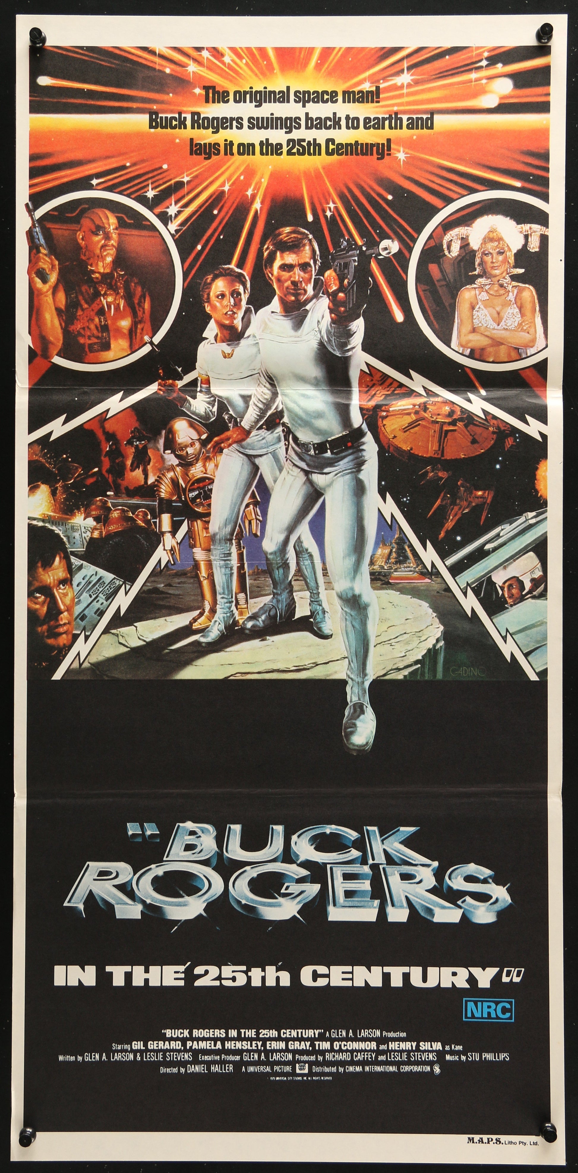 An original movie poster for the film Buck Rogers In The 25th Century