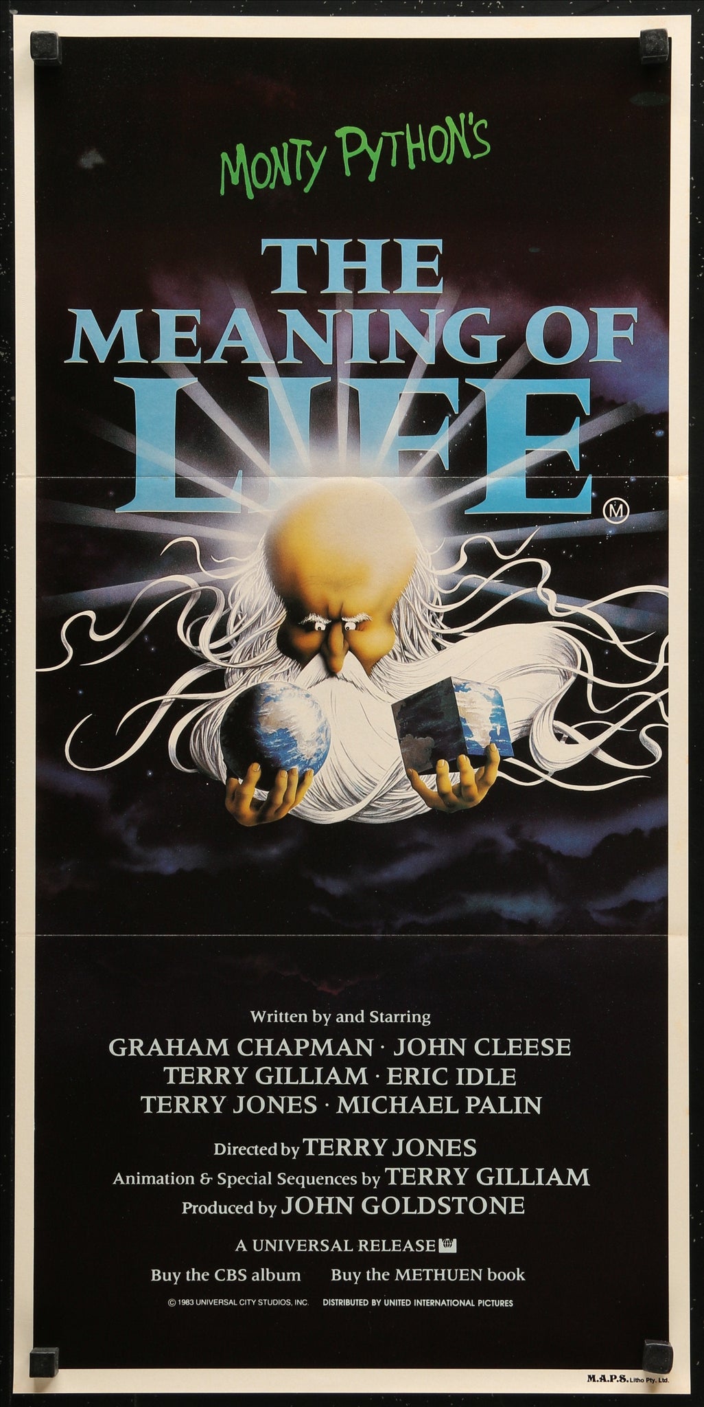 Monty Python's The Meaning Life - 1983 - Original Movie Poster – Art of ...