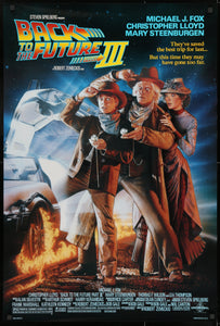 An original movie poster for Back to the Future 3 / III