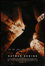 Load image into Gallery viewer, An original movie poster for the Batman film Batman Begins