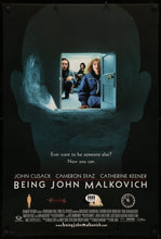 Load image into Gallery viewer, An original movie poster for the film Being John Malkovich