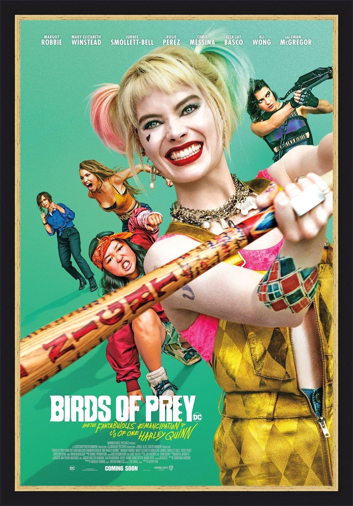 An original movie poster for the DC film Birds of Prey (and the Fantabulous Emancipation of One Harley Quinn)