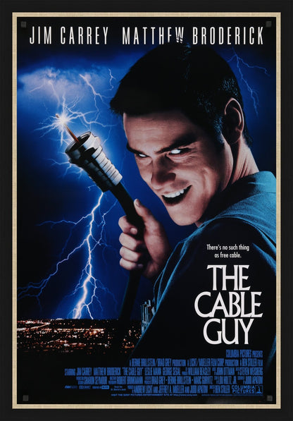 An original movie poster for the film The Cable Guy