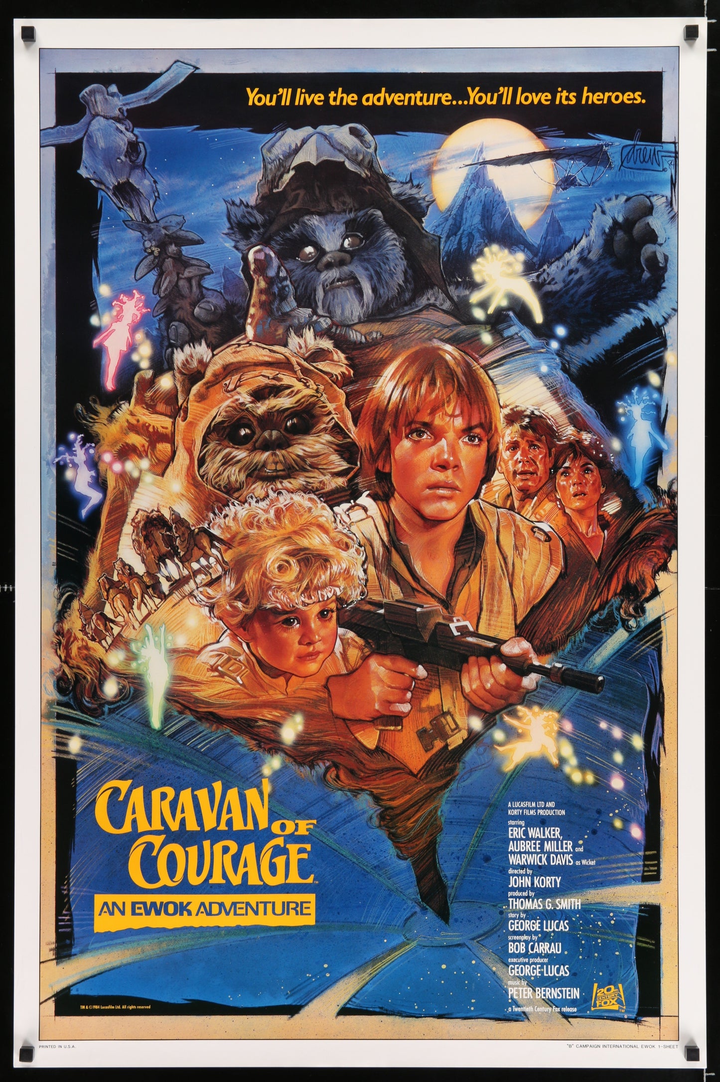 An original film / movie poster for Star Wars - Caravan of Courage