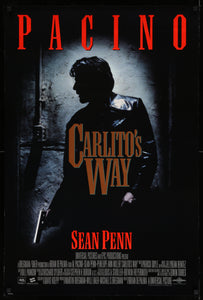 An original movie poster for the film Carlito's Way