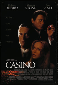 An original movie poster for the Martin Scorsese film Casino