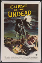Load image into Gallery viewer, An original movie poster for the 1959 film Curse of the Undead