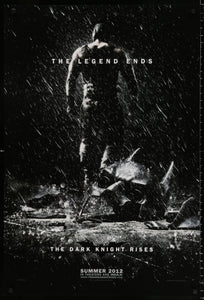 A guaranteed original movie poster for the Batman film The Dark Knight Rises