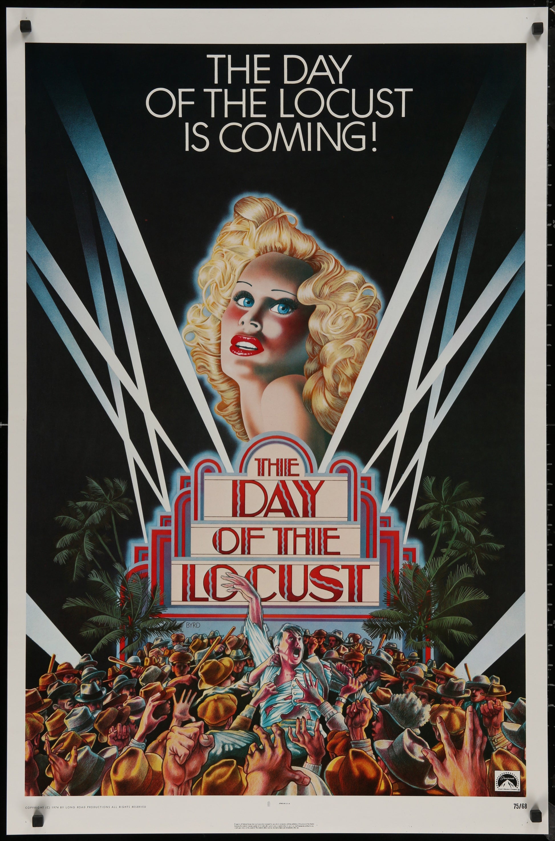 An original movie poster for the film The Day of The Locust