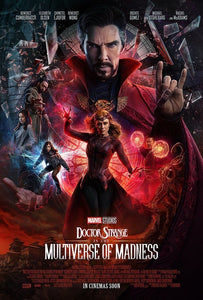 An original movie poster for the Marvel film Doctor Strange in the Multiverse of Madness