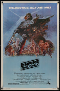 An original U.S. 'one sheet' style B movie poster for "The Empire Strikes Back"