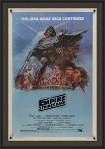 An original U.S. 'one sheet' style B movie poster for "The Empire Strikes Back"