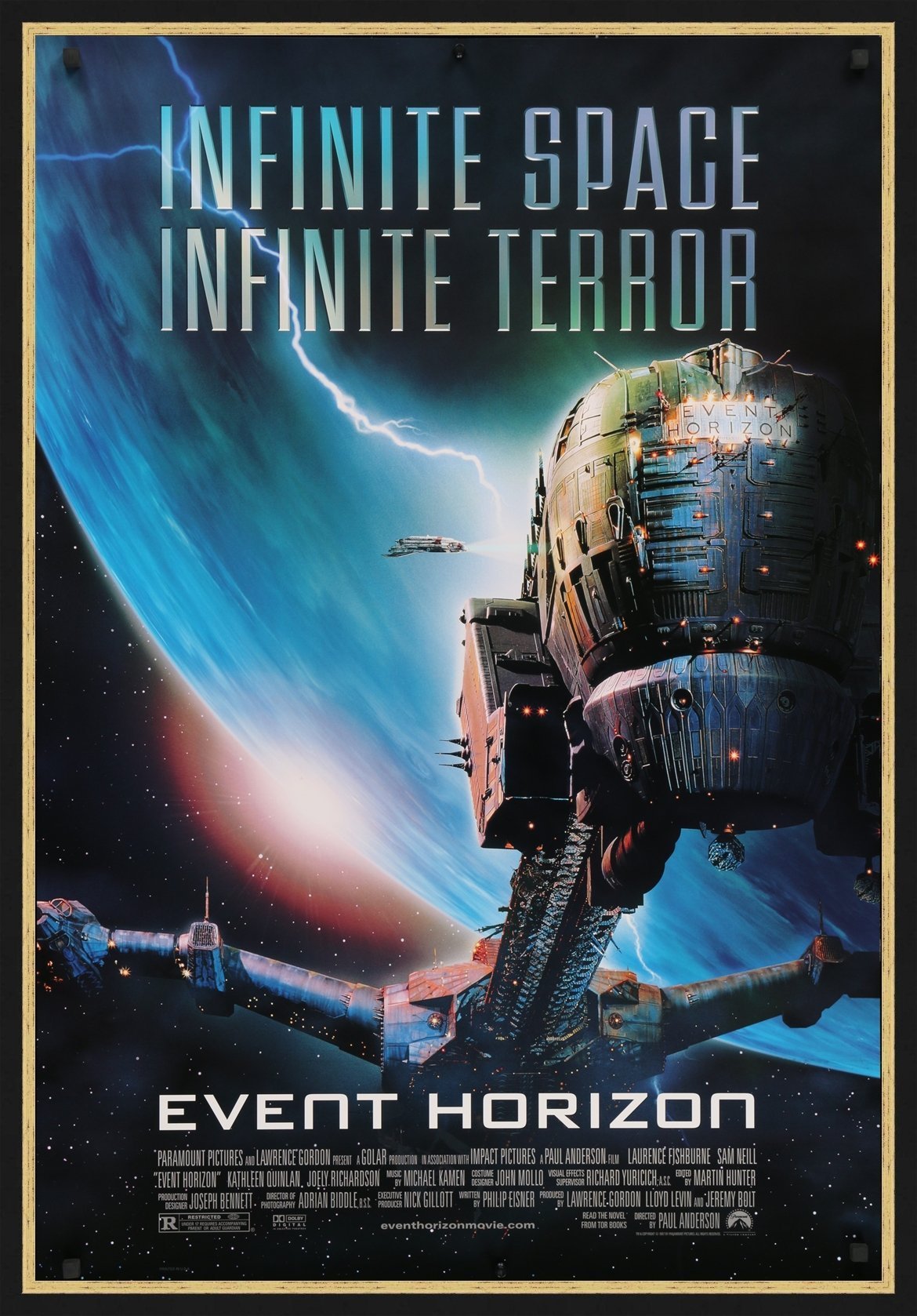 An original movie poster for the film Event Horizon