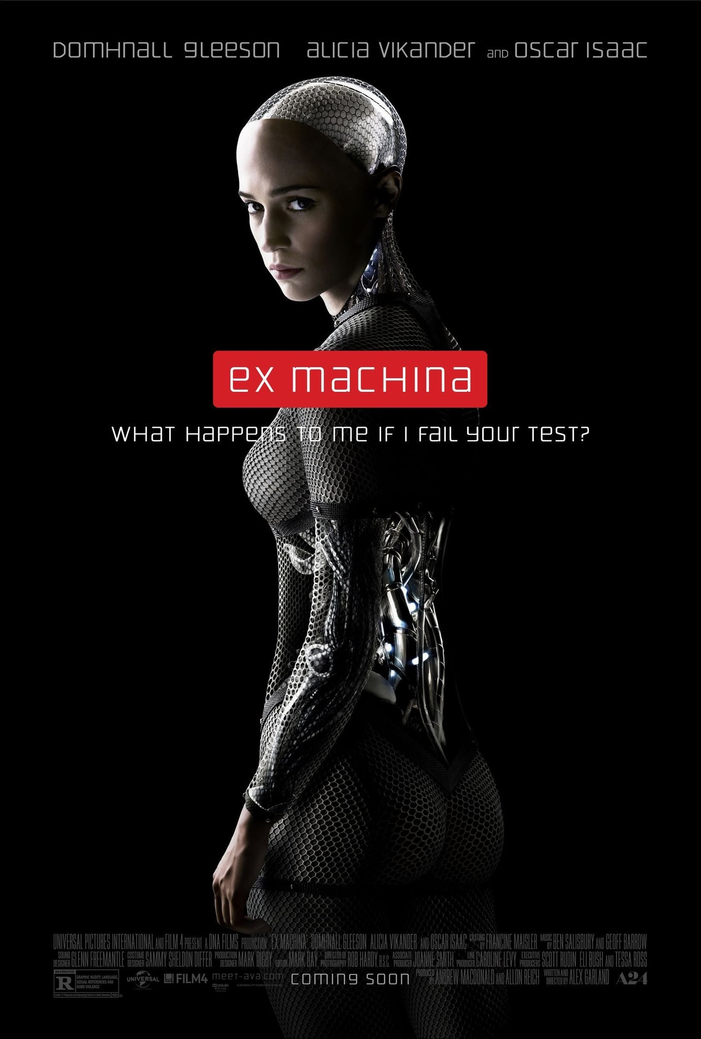 An original movie poster for the film Ex Machine (EX_MACHINA)