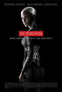 An original movie poster for the film Ex Machine (EX_MACHINA)