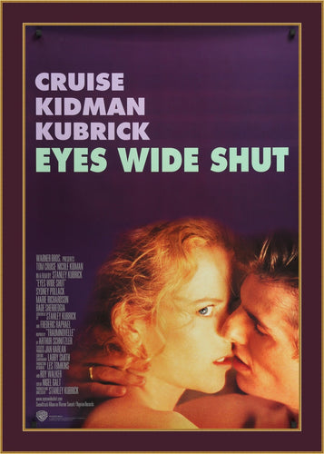 An original movie poster for the Stanley Kubrick film Eyes Wide Shut