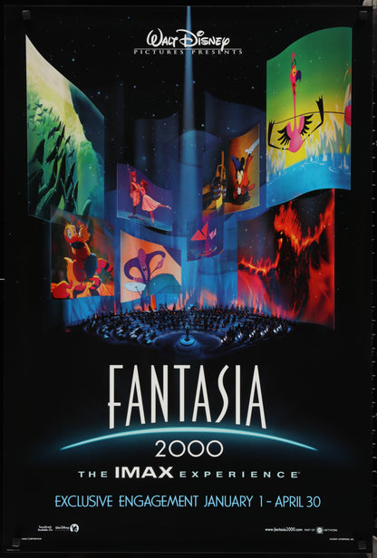 An original movie poster for the Disney film Fantasia 2000