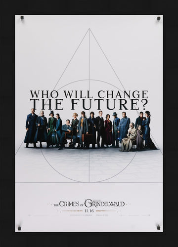 An original teaser movie poster for the Harry Potter prequel, Fantastic Beasts The Crimes of Grindelwald