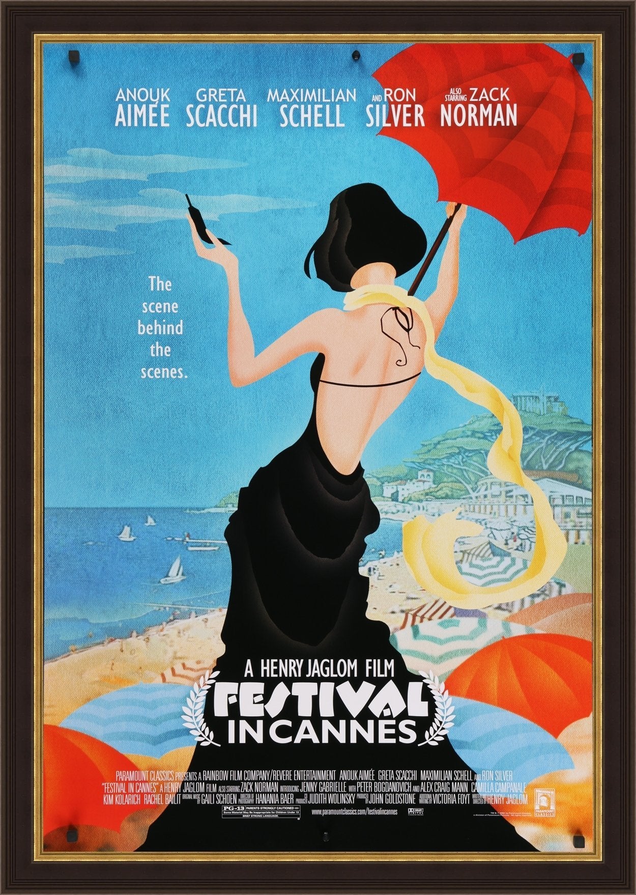 An original movie poster for the film Festival In Cannes