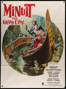 An original French movie poster for the film The Venetian Affair / Minuit sue le Grand Canal