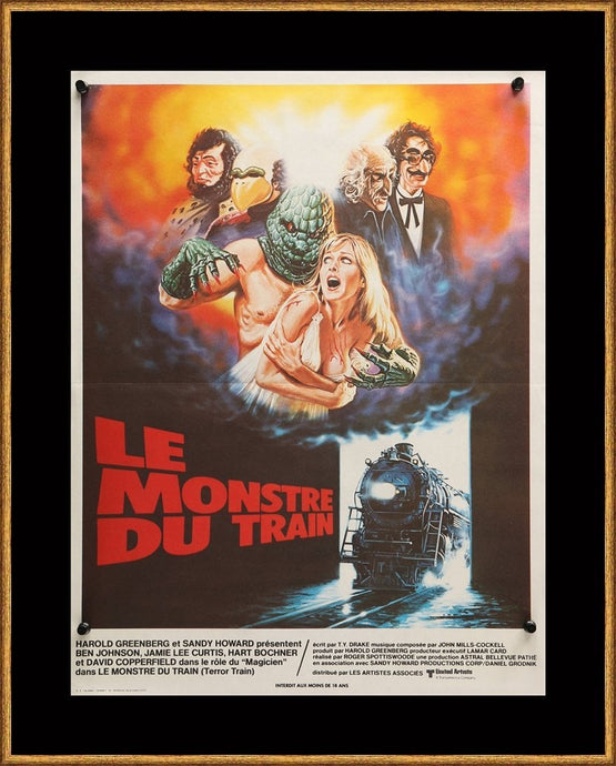An original French movie poster for Terror Train / Le Monstre Du Train