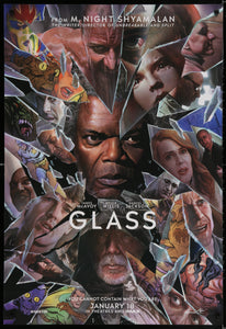 An original movie poster for the film Glass