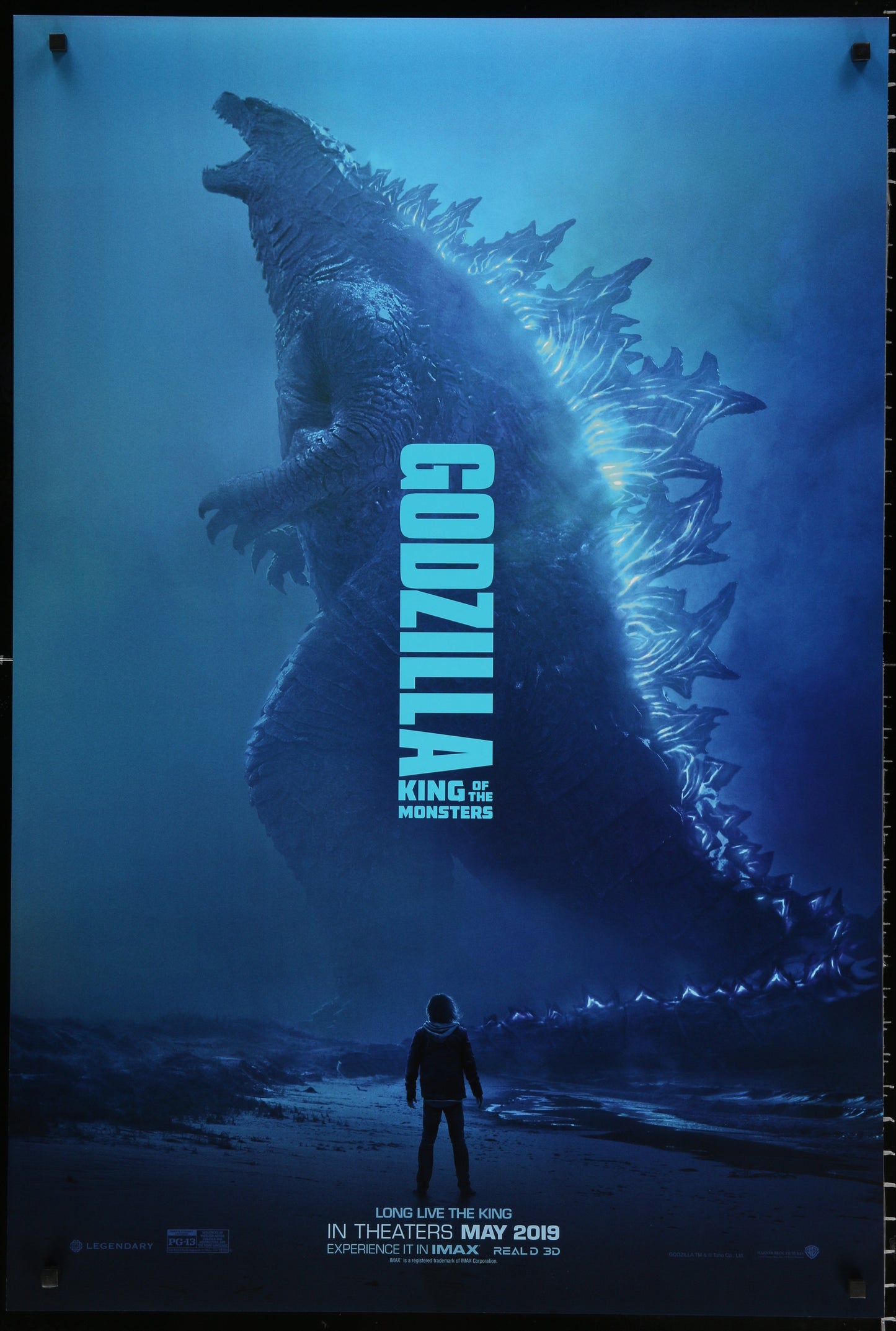 An original movie poster for the film Godzilla King of the Monsters