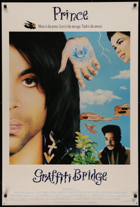 An original movie poster for the Prince film "Graffiti Bridge"