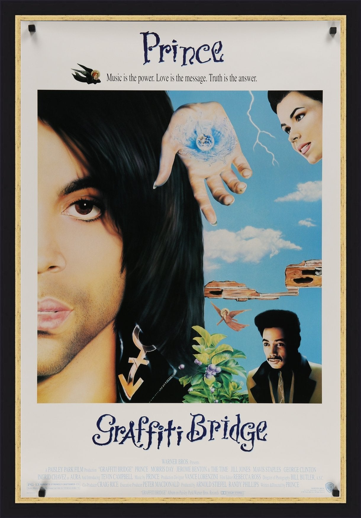 An original movie poster for the Prince film 