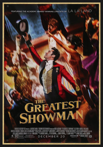 An original movie poster for The Greatest Showman