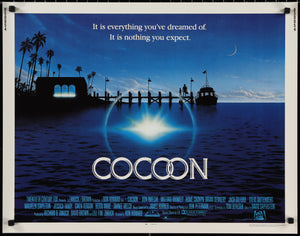 An original movie poster for the sci-fi film Cocoon