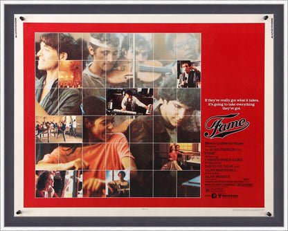 An original movie poster for the 1980s film Fame