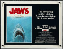 Load image into Gallery viewer, An original movie poster for the film Jaws