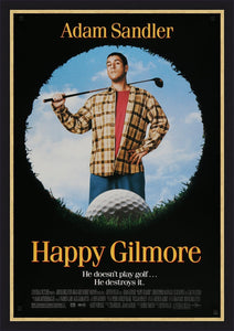 An original movie poster for the film Happy Gilmore