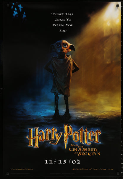 An original movie poster for HARRY POTTER and THE CHAMBER OF SECRETS