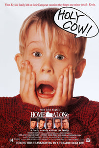 An original movie poster for the film Home Alone