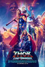 Load image into Gallery viewer, An original movie poster for the Marvel MCU film Thor Love and Thunder