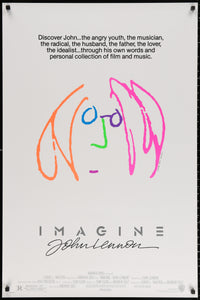 An original movie poster from the John Lennon film Imagine