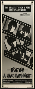 An original U.S. insert movie poster for The Beatles' movie A Hard Day's Night