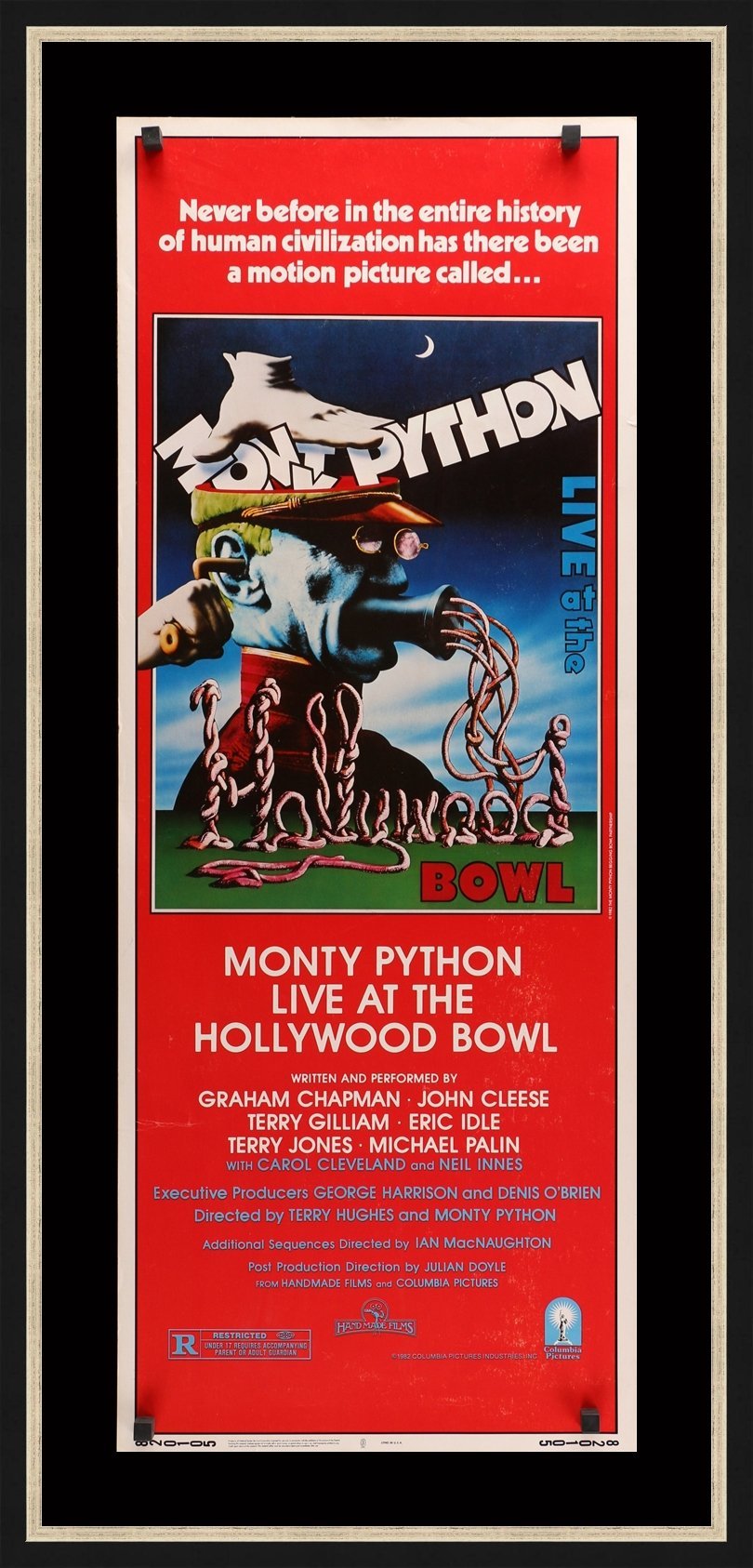 Monty Python Bowl Monty Python Live At The Hollywood Bowl - 1982 - Original Movie Poster ...