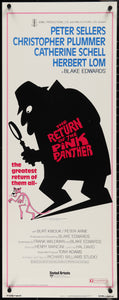 An original movie poster for the Peter Seller's film The Return of the Pink Panther